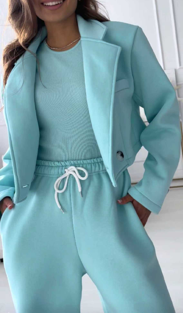 Női temperamentumos hétköznapi háromrészes szett