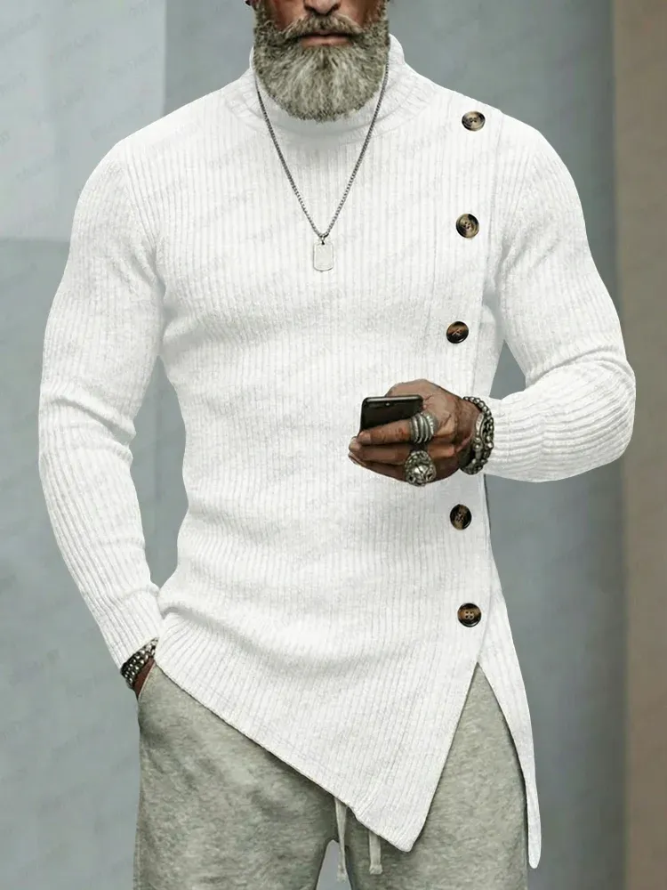 Stílusos, aszimmetrikus szabású, rugalmas kötött felső