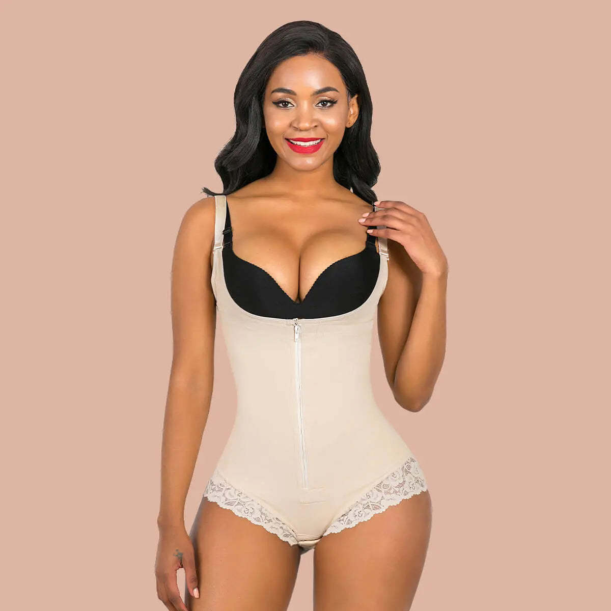 SHAPERX Shapewear for Women Fajas Colombianas Tummy Control Bodysuit-SALLIBERTY