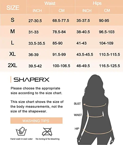 SHAPERX High Waist Body Shaper Shorts for Women Tummy Control-SALLIBERTY