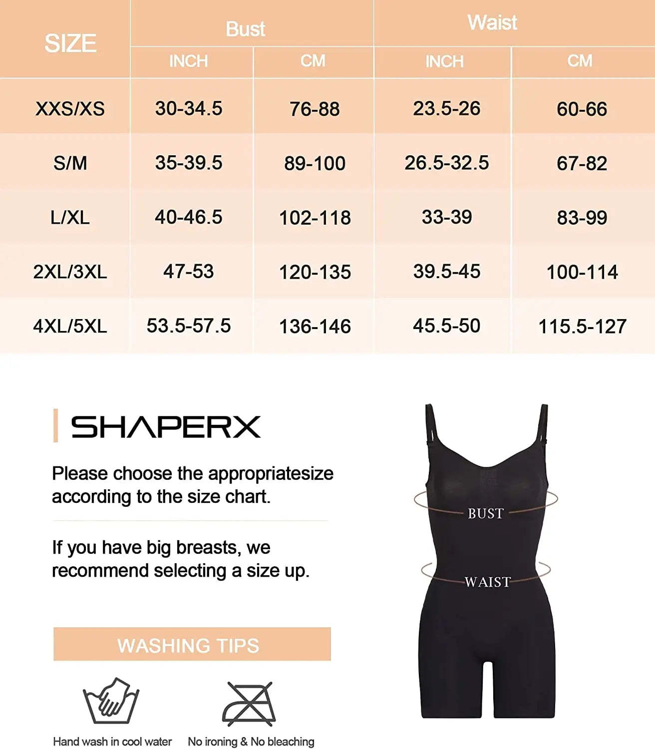 SHAPERX Seamless Full Body Tummy Control Bodysuit Shapewear-SALLIBERTY