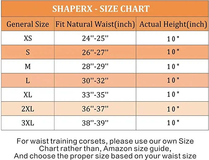 SHAPERX Short Torso Underbust Waist Training Corset Hourglass Body Shaper-SALLIBERTY