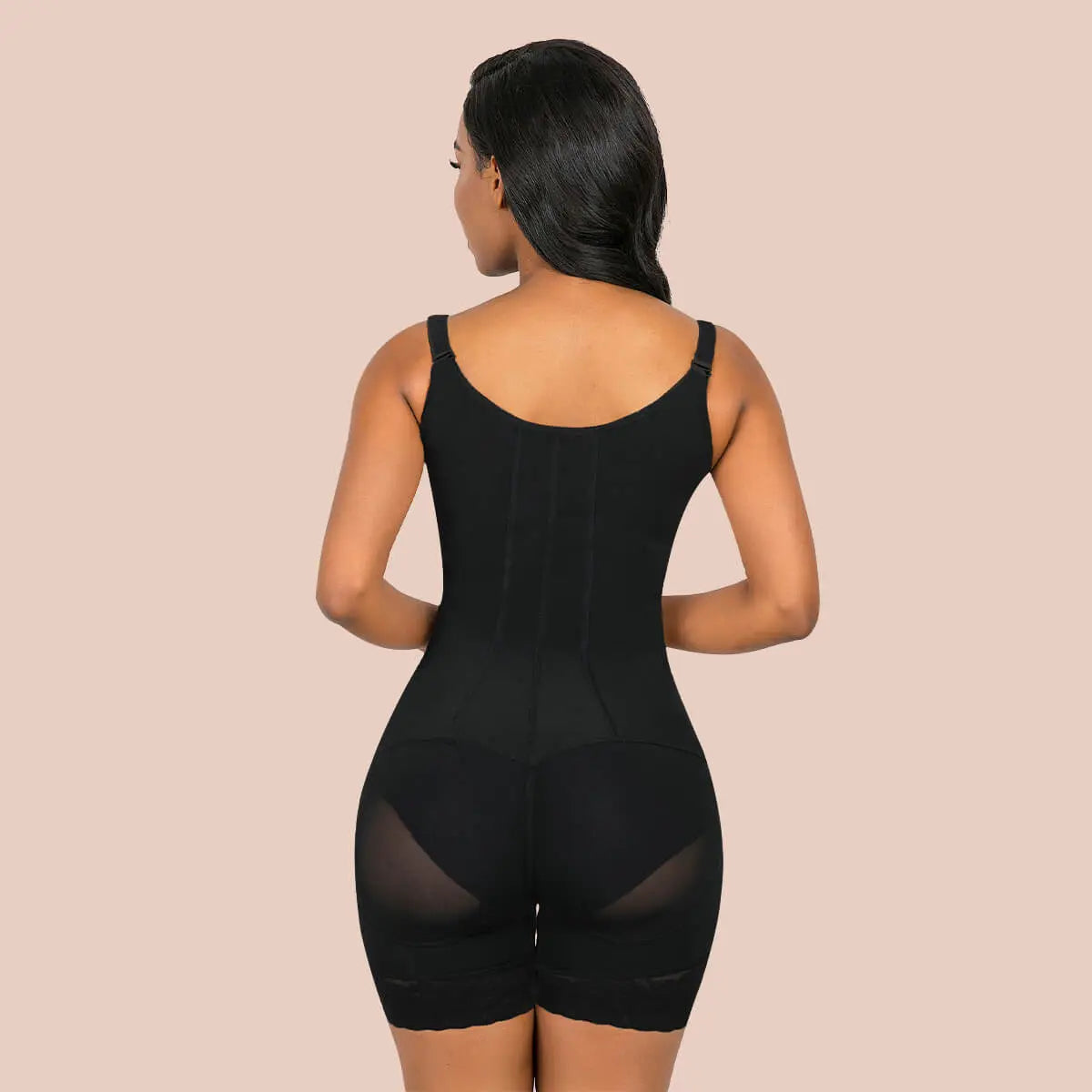SHAPERX Tummy Control Shapewear Bodysuit With Zipper-SALLIBERTY