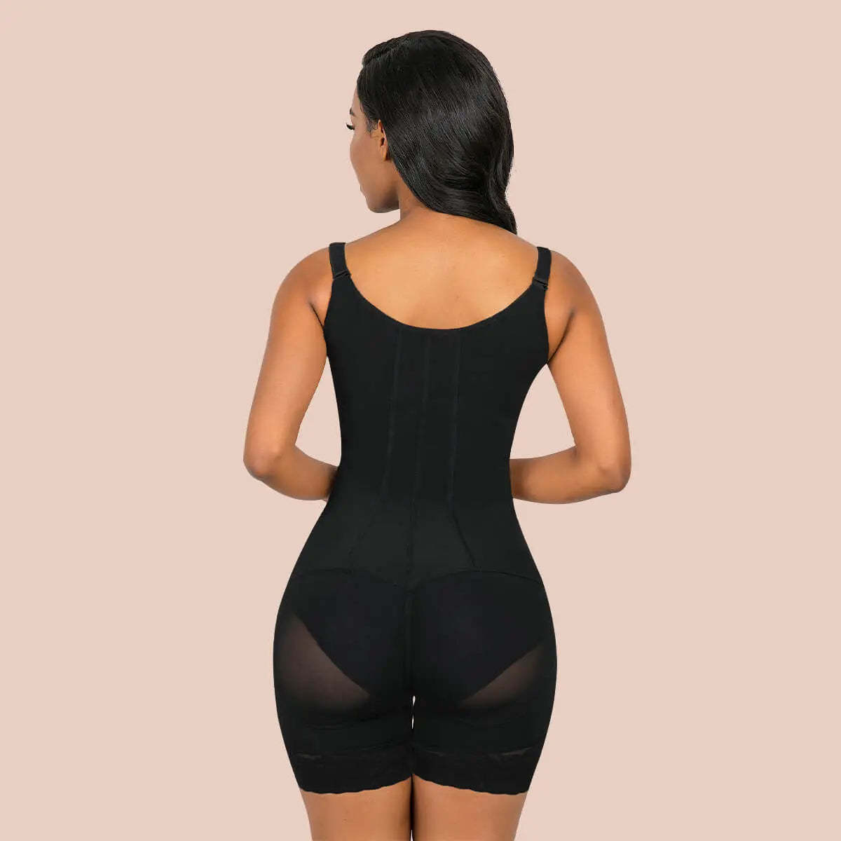 SHAPERX Tummy Control Shapewear Bodysuit With Zipper-SALLIBERTY