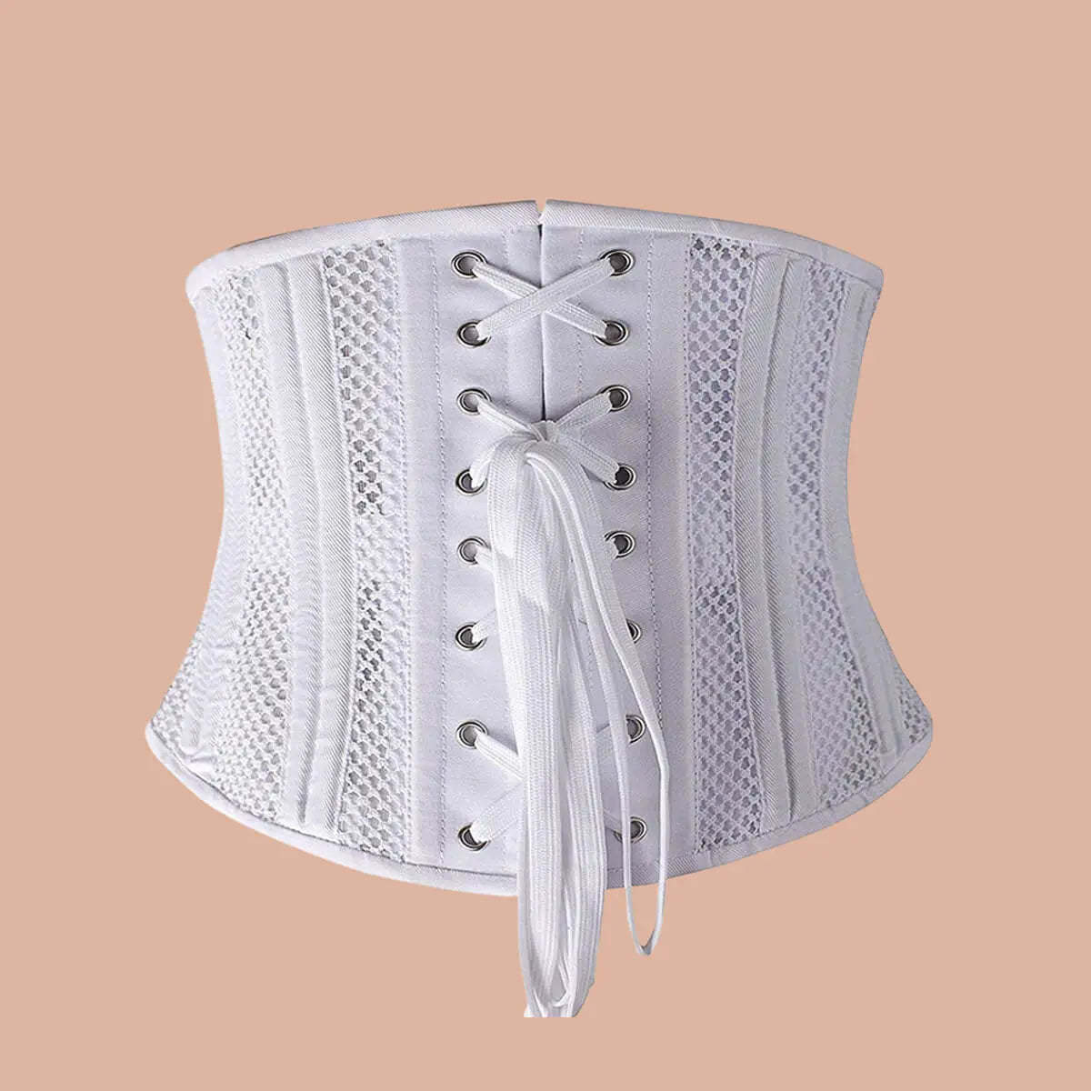 SHAPERX Women's Short Torso Mesh Corset-SALLIBERTY