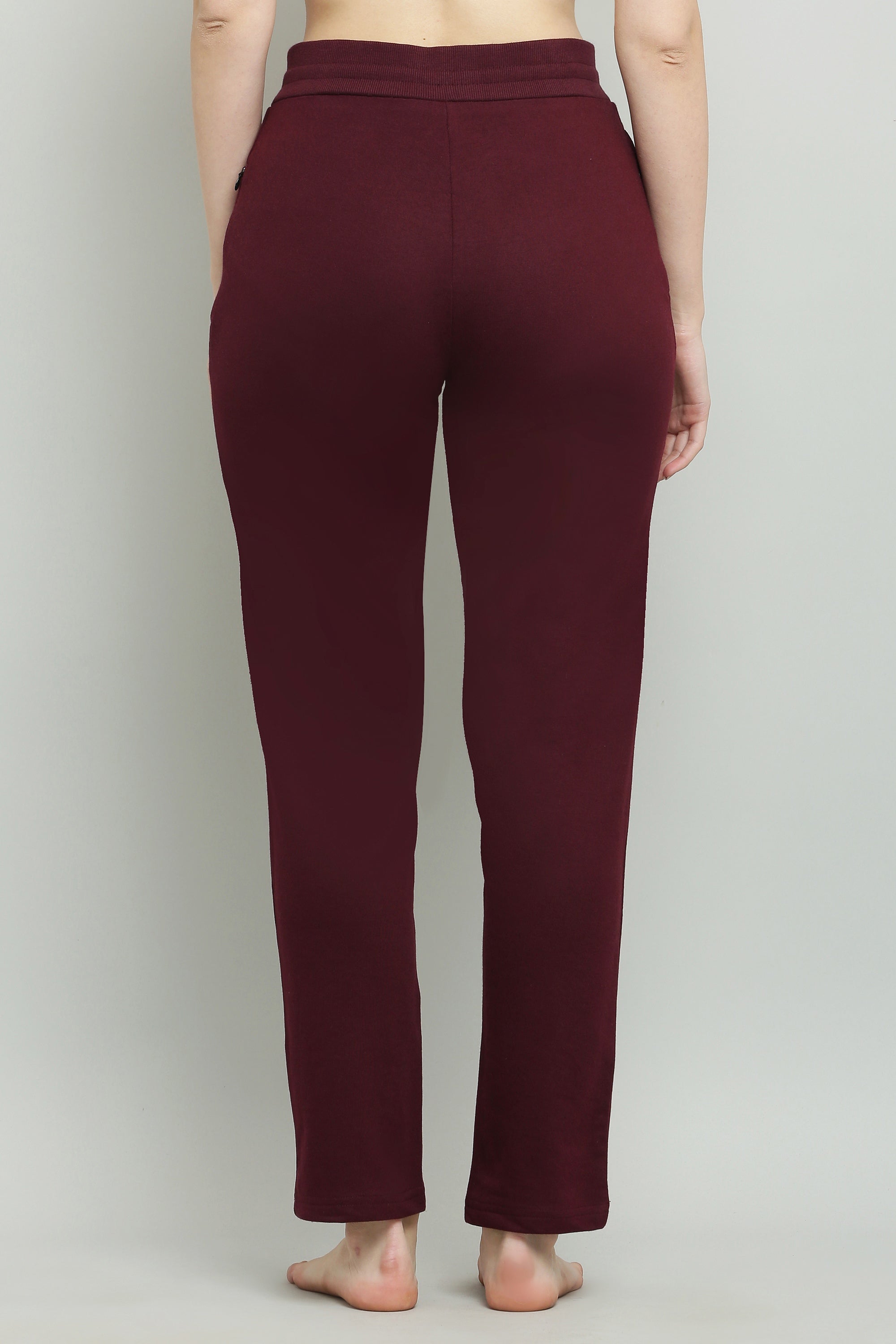 Melange Grey & Wine fésült pamut úszónadrág nőknek