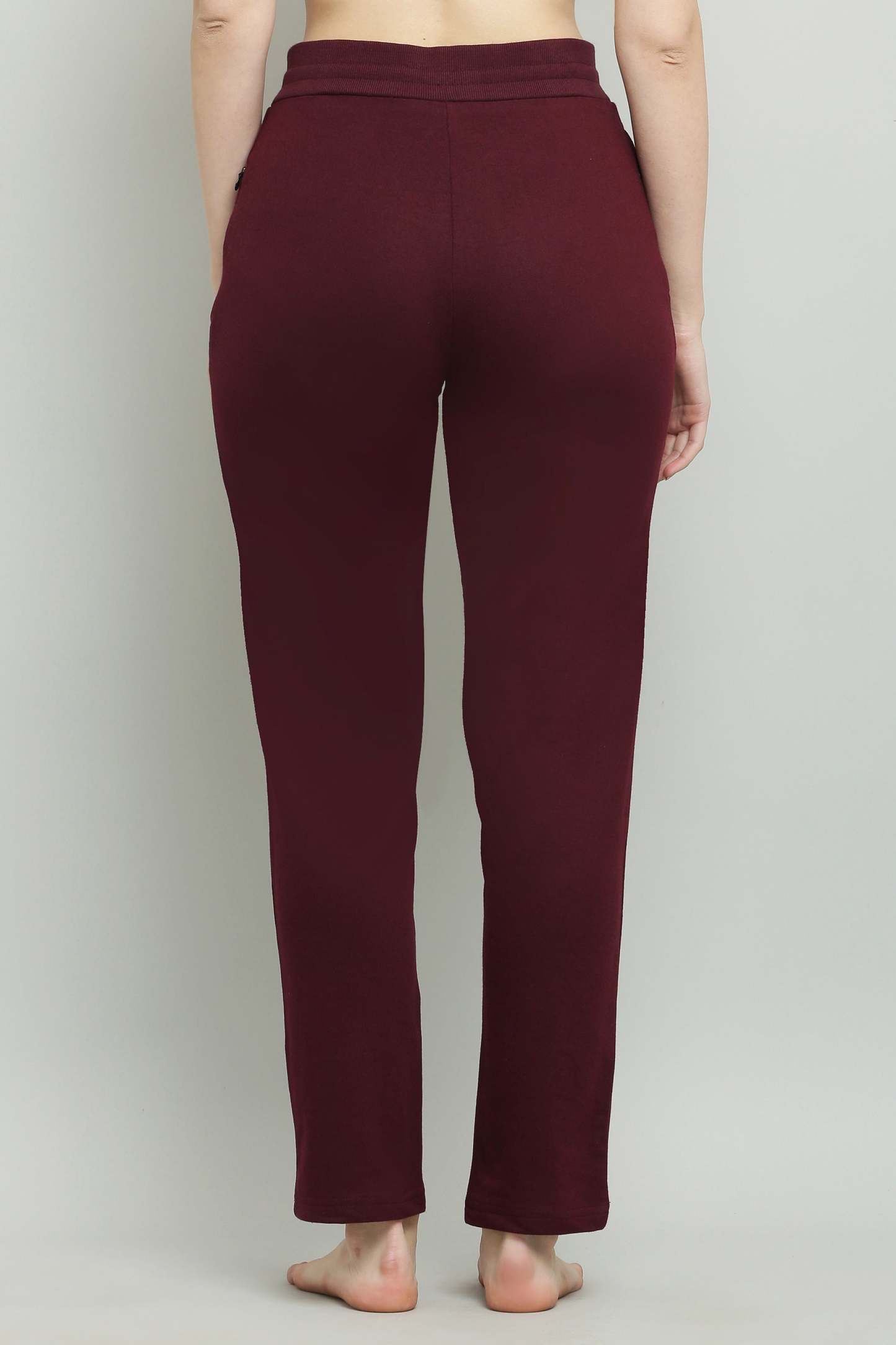 Melange Grey & Wine fésült pamut úszónadrág nőknek