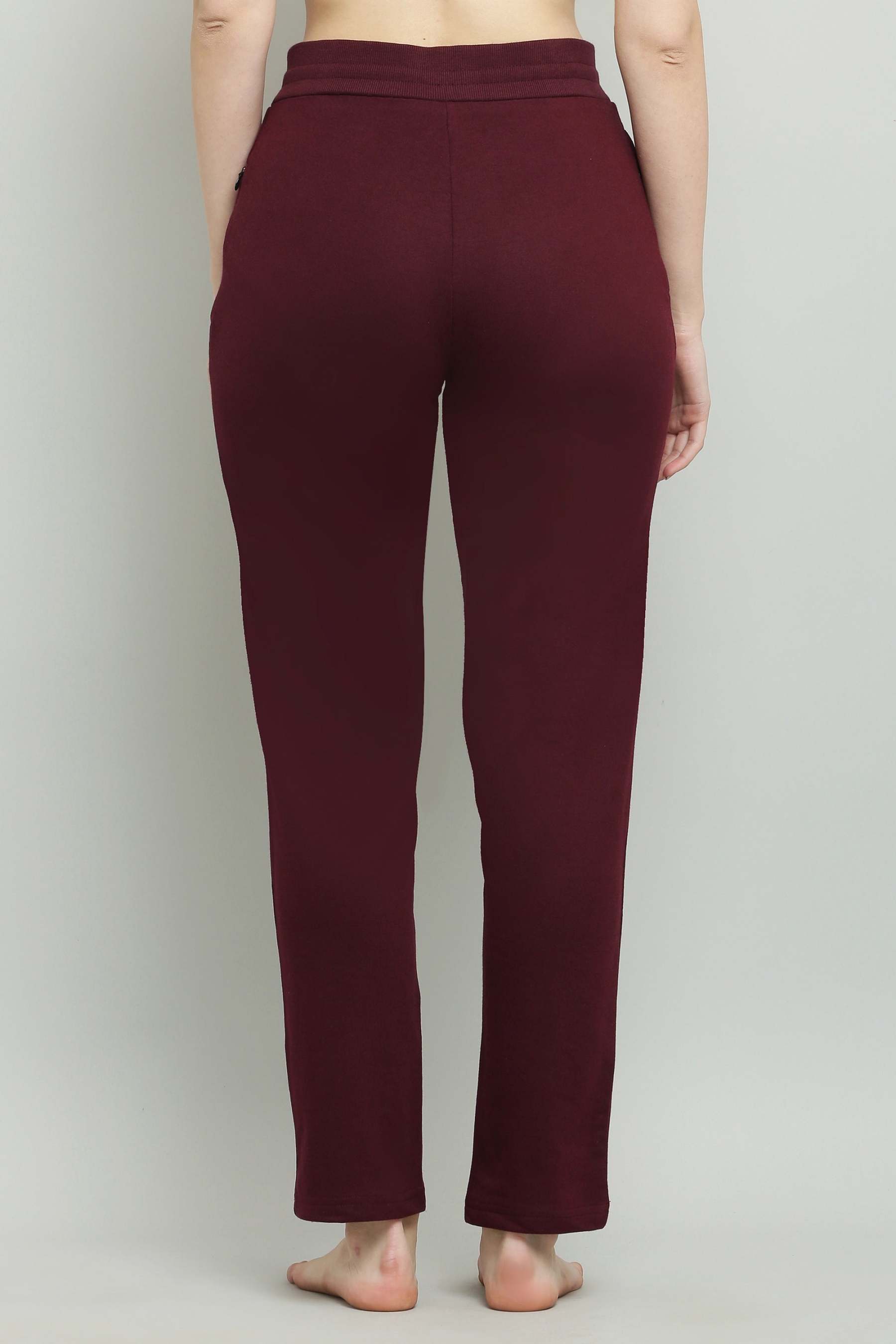 Melange Grey & Wine fésült pamut úszónadrág nőknek