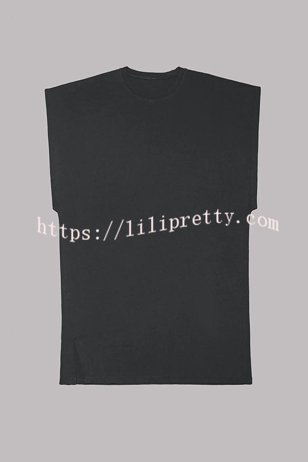 Abszolút kényelmes pamutkeverék denevérszárnyú bő póló miniruha