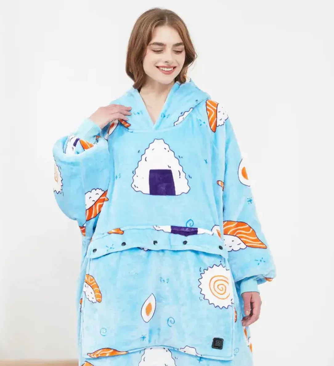 Fűthető Snuggie kapucnis pulóver