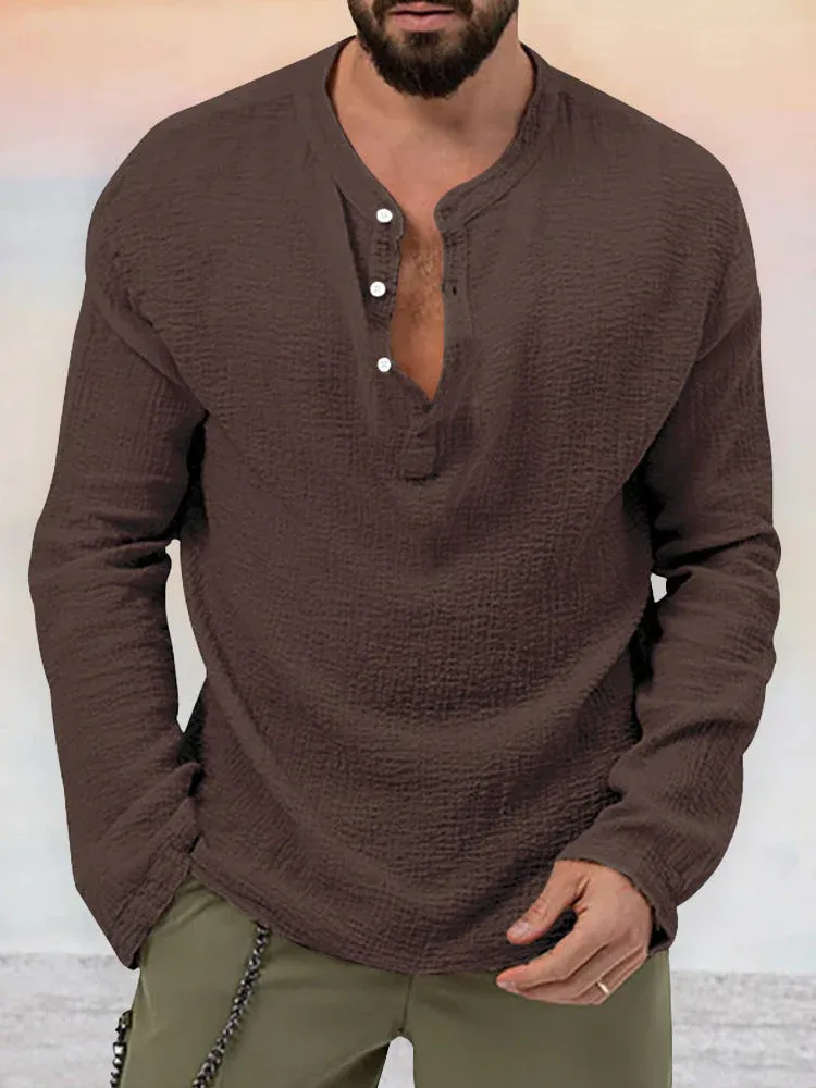 Férfi lezser kétrészes öltöny pamutból és lenvászonból