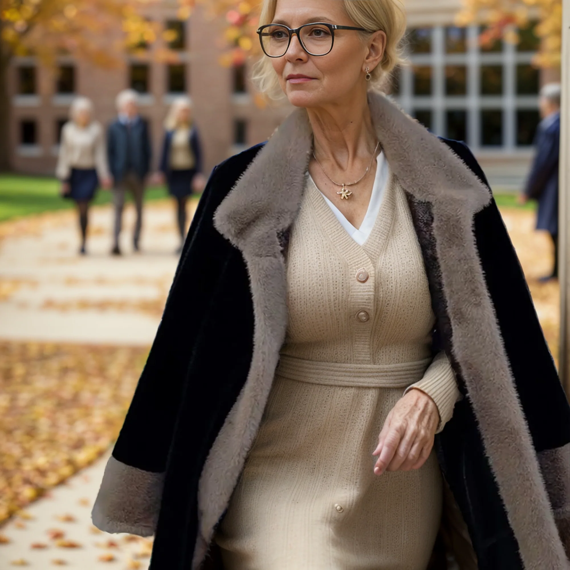 Női luxus műbársony középhosszú kabát