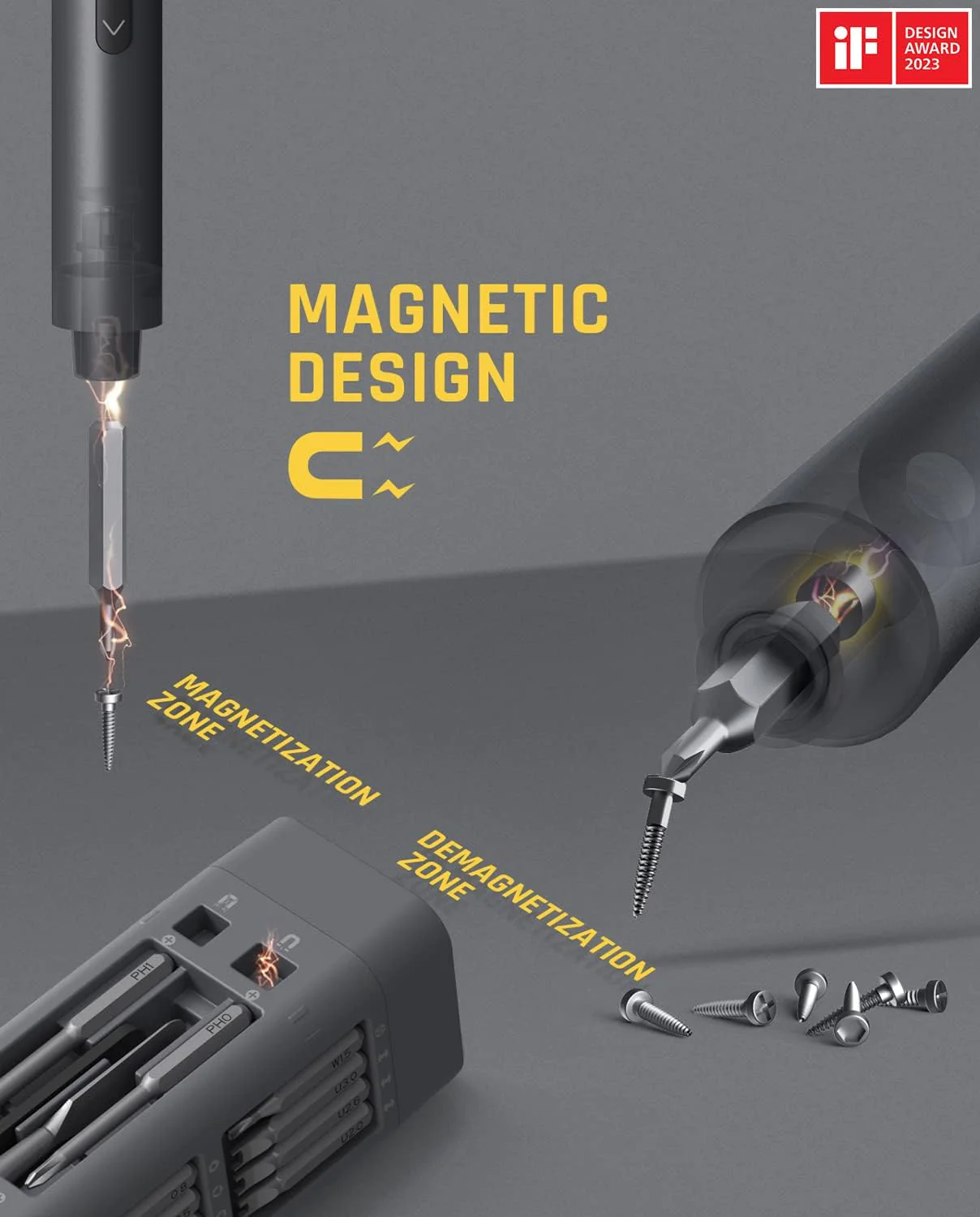 E1 MAX 3,7 V-os mini elektromos csavarhúzó 50 az 1-ben