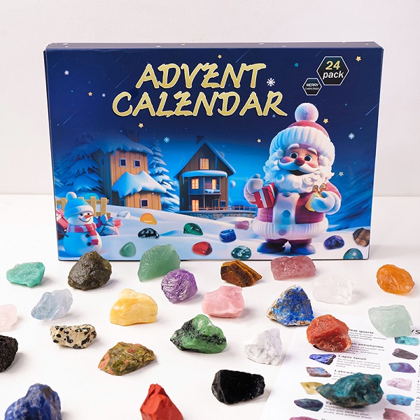 Natural Crystal Christmas Countdown Calendar
