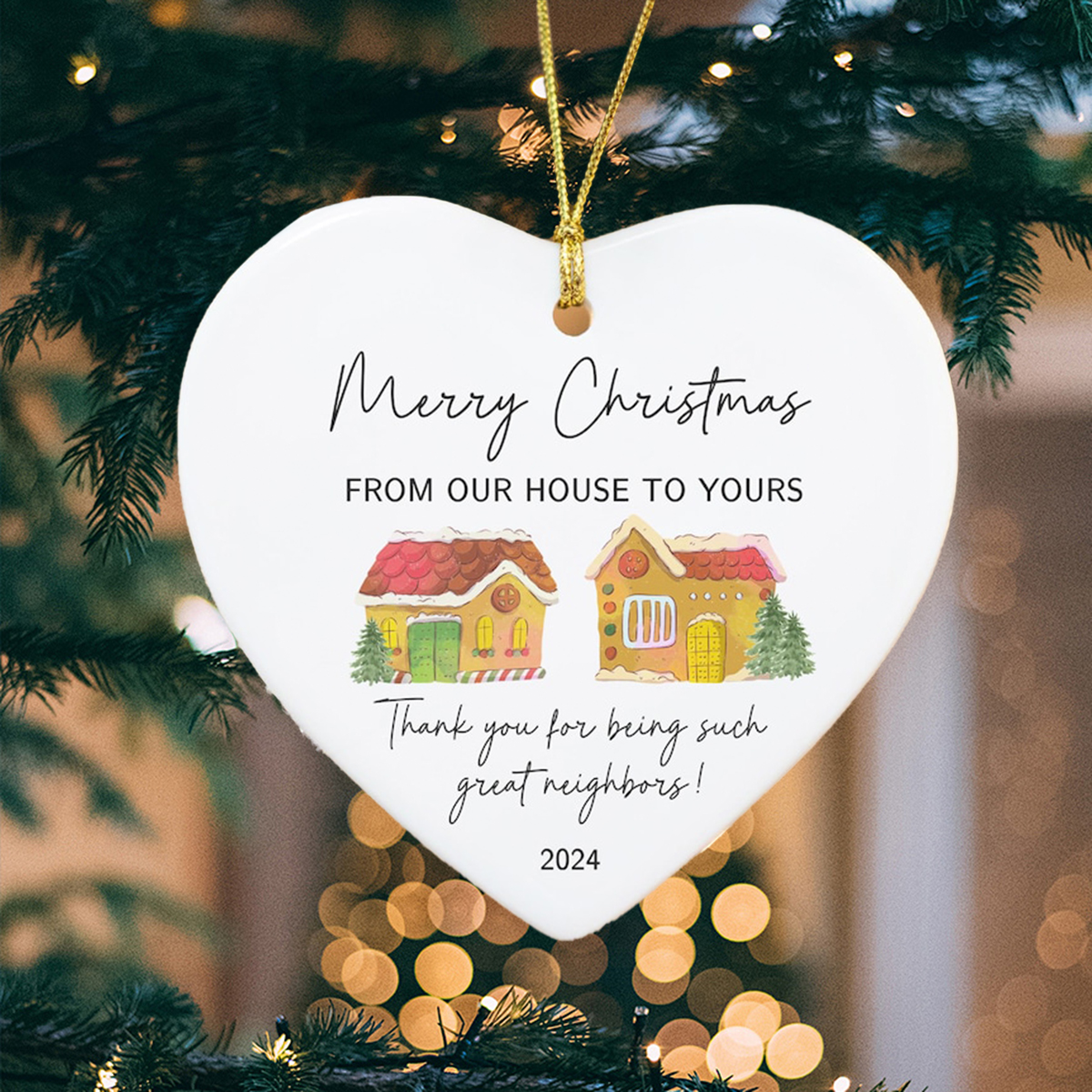 Neighbors Christmas Ornament, Christmas Gift for Neighbors