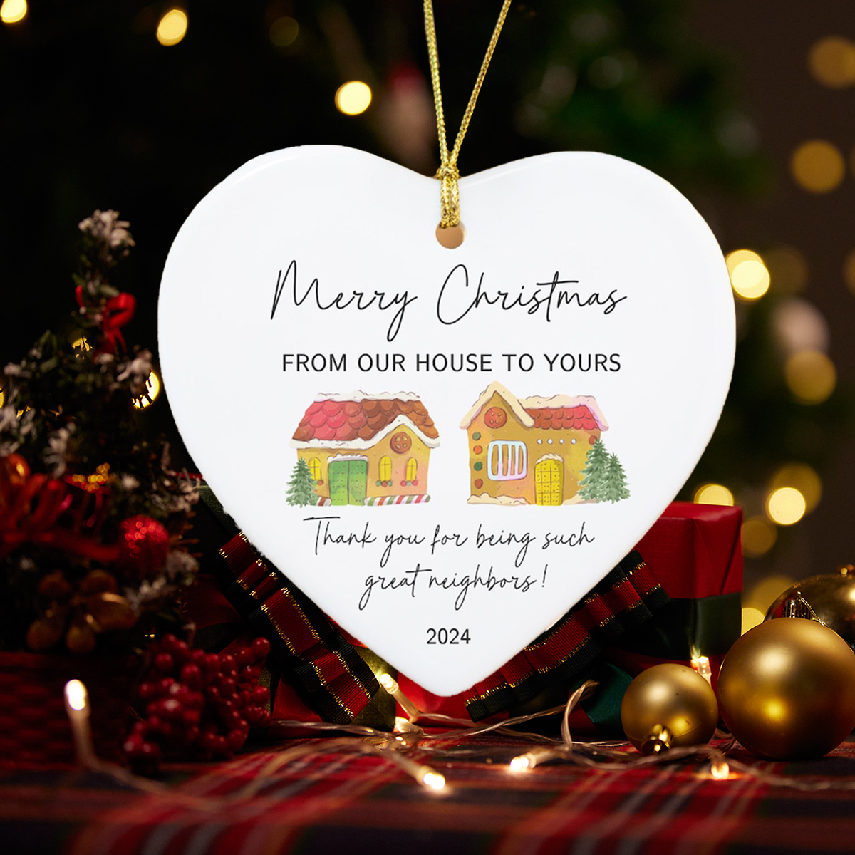 Neighbors Christmas Ornament, Christmas Gift for Neighbors