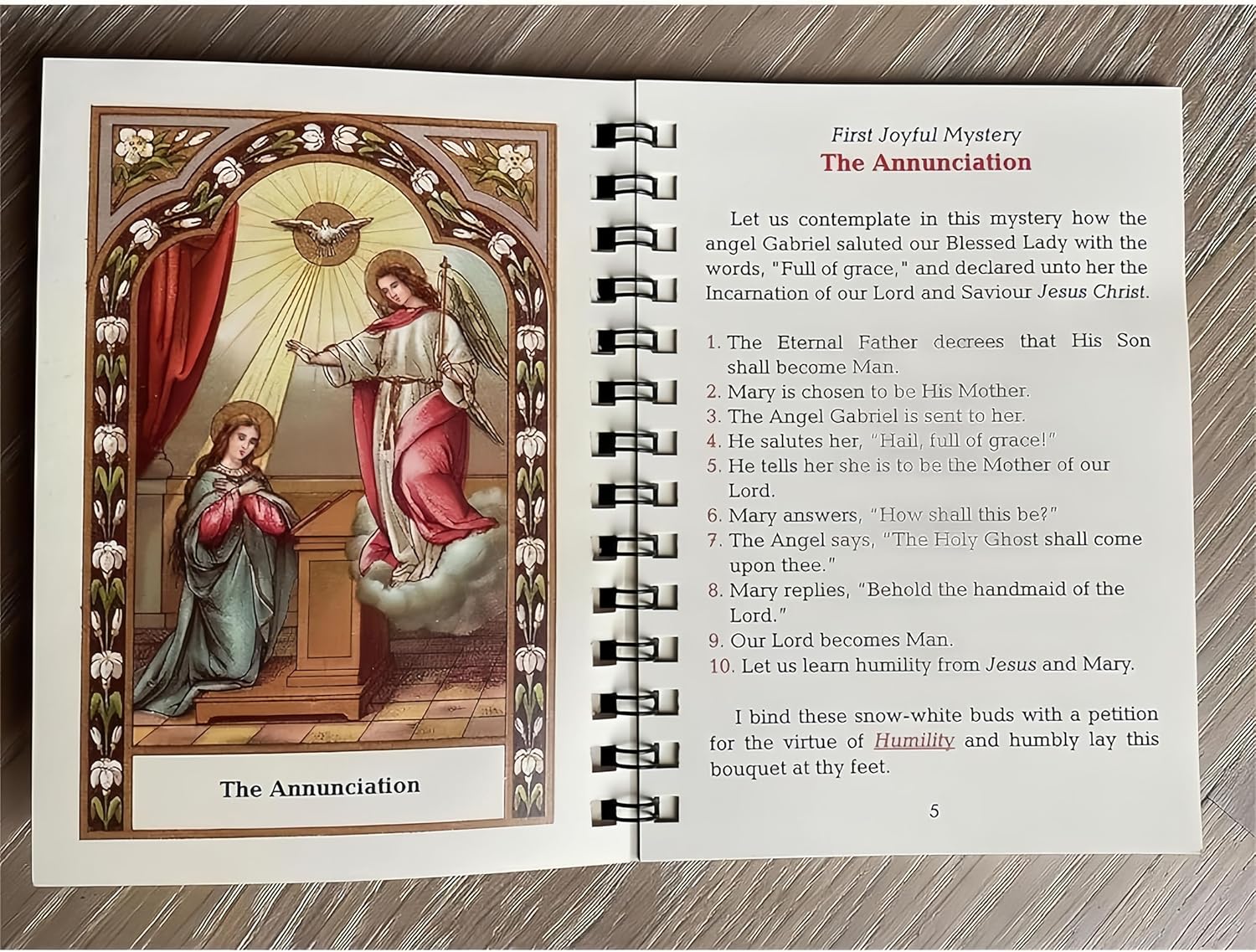 🙏POCKET-SIZE Rosary Meditation Book