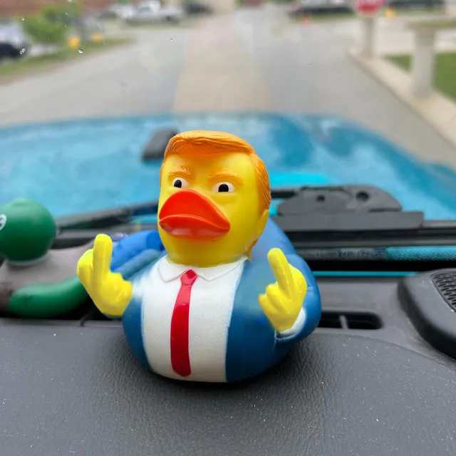 🔥Double Middle Finger Duck with Ear BandAid