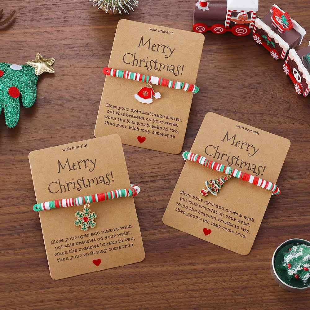 🎄Christmas Element Pendant Card Bracelets