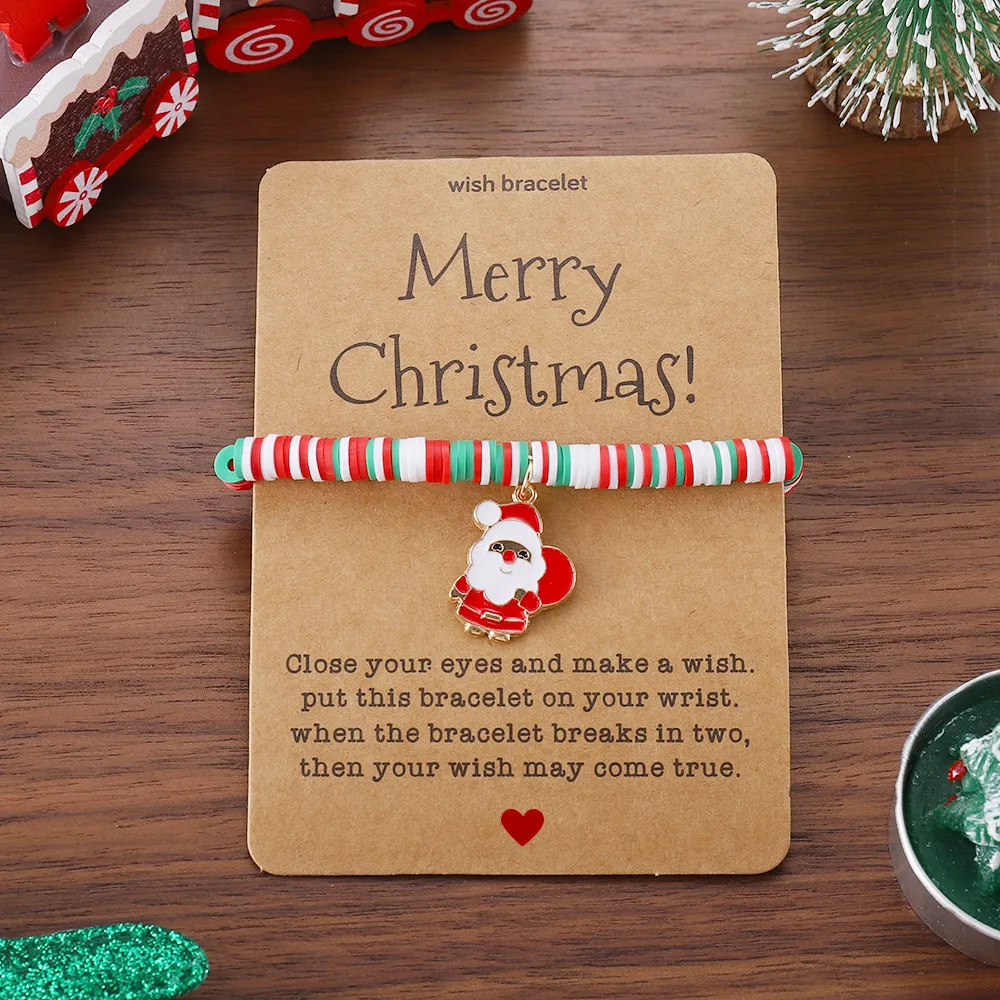 🎄Christmas Element Pendant Card Bracelets
