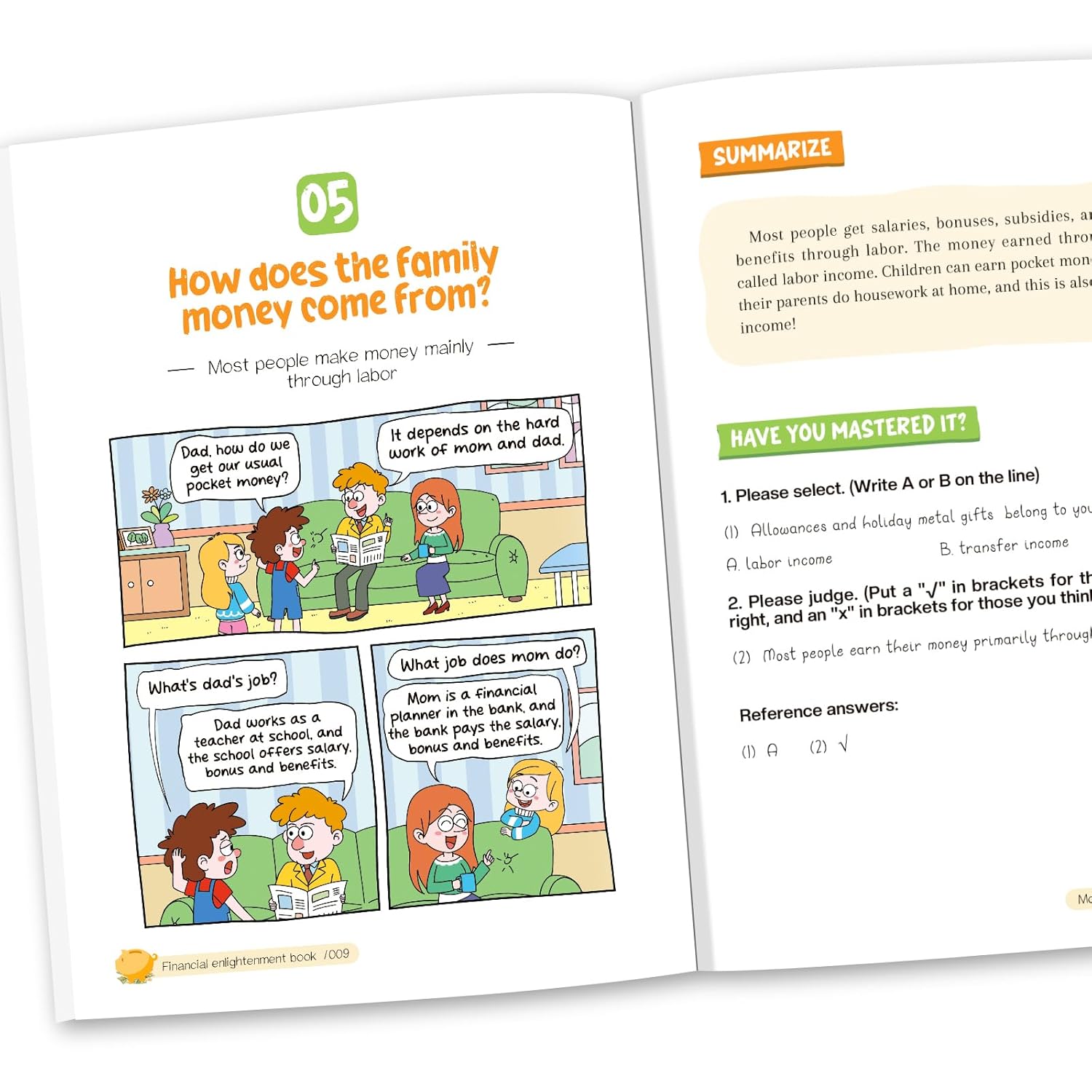 Children's Financial Intelligence Knowledge Book - Financial Thinking Cultivation Comic Version with insights for Young Learners