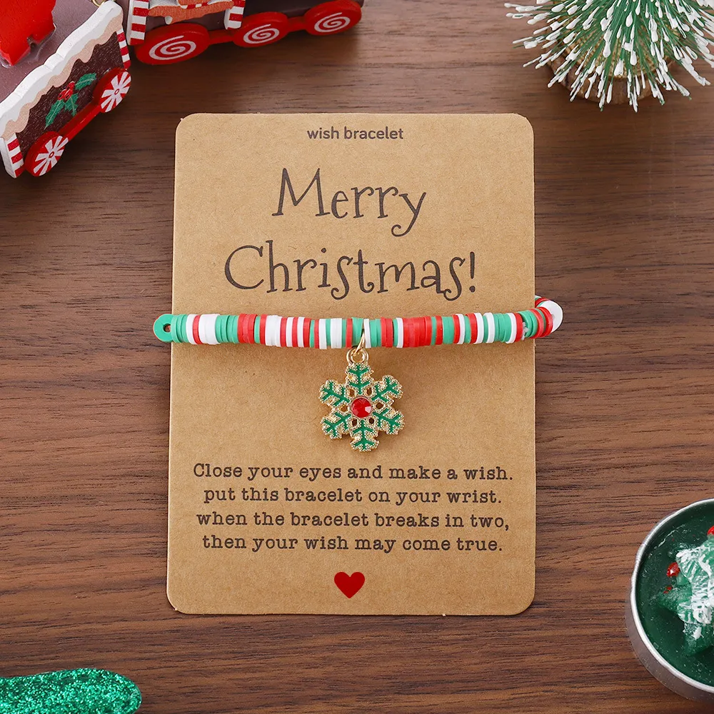 🎄Christmas Element Pendant Card Bracelets