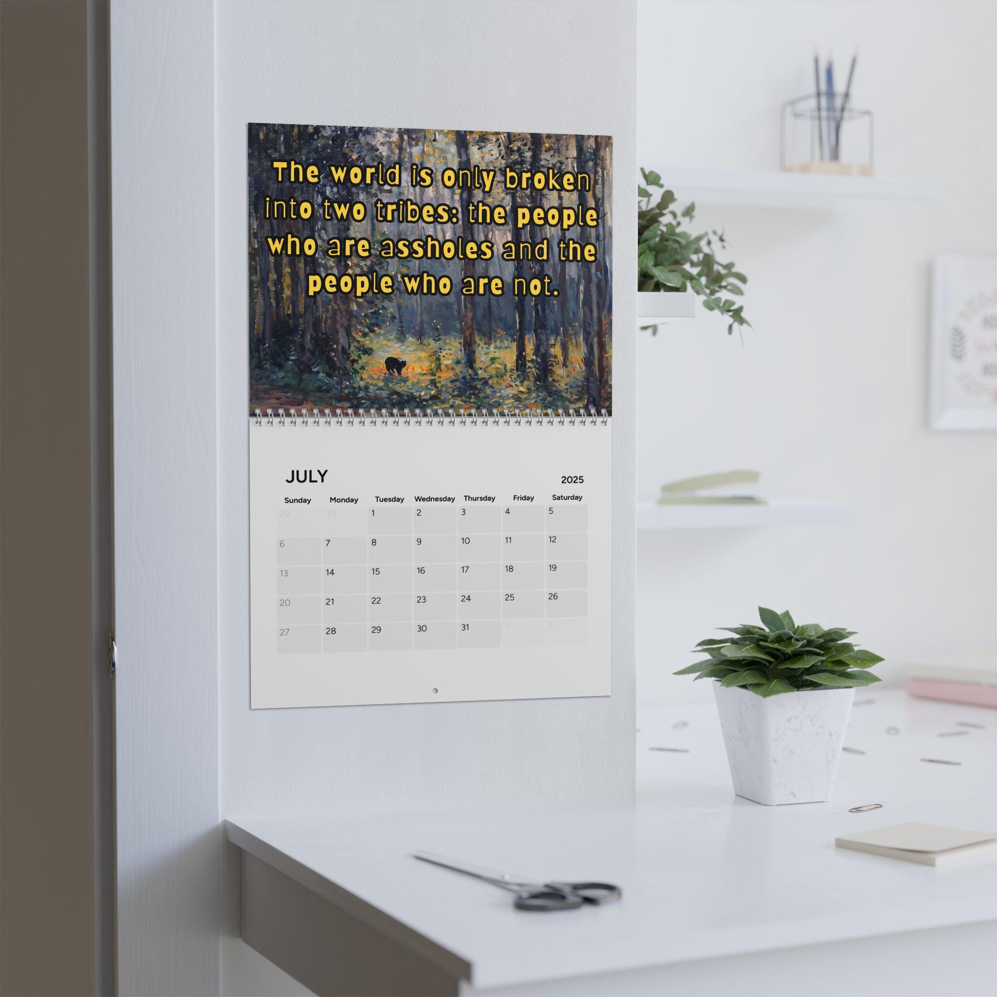 2025 Bad Bitch Cat Quotes Calendar