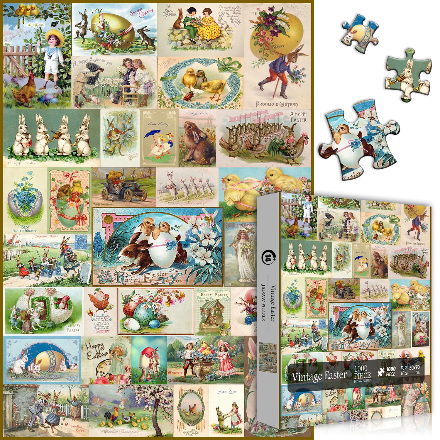 Vintage Easter Jigsaw Puzzles 1000 Pieces