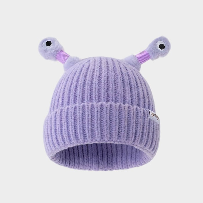 🎩Winter Parent-Child Cute Glowing Little Monster Knit Hat