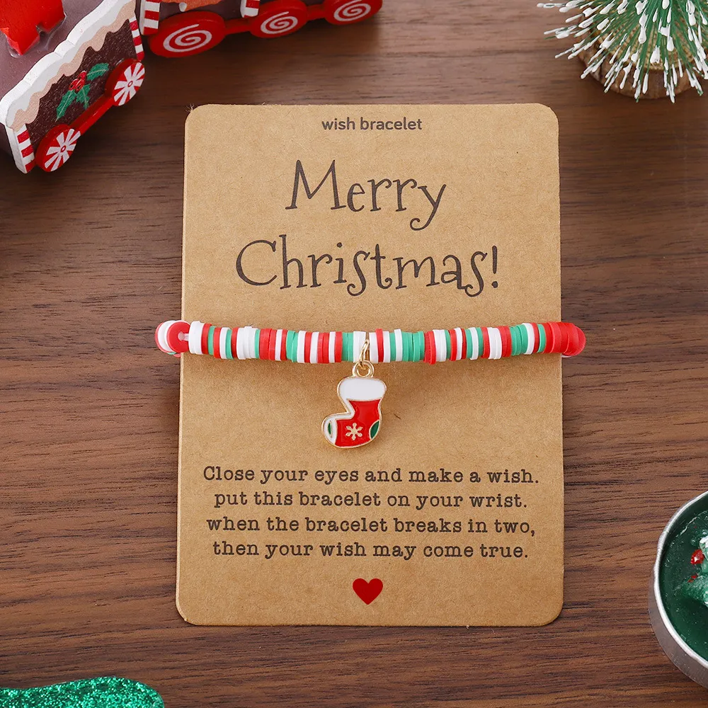 🎄Christmas Element Pendant Card Bracelets