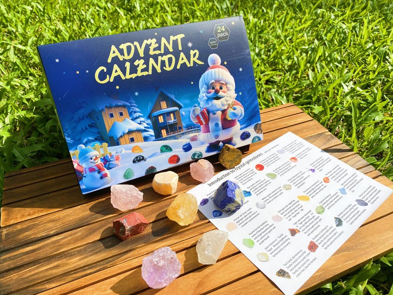 Natural Crystal Christmas Countdown Calendar