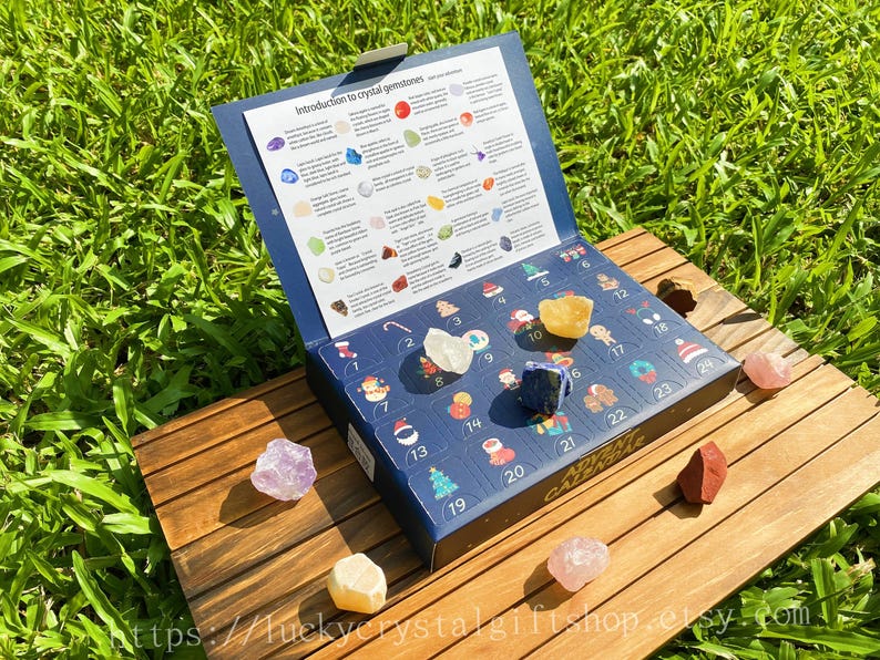 Natural Crystal Christmas Countdown Calendar