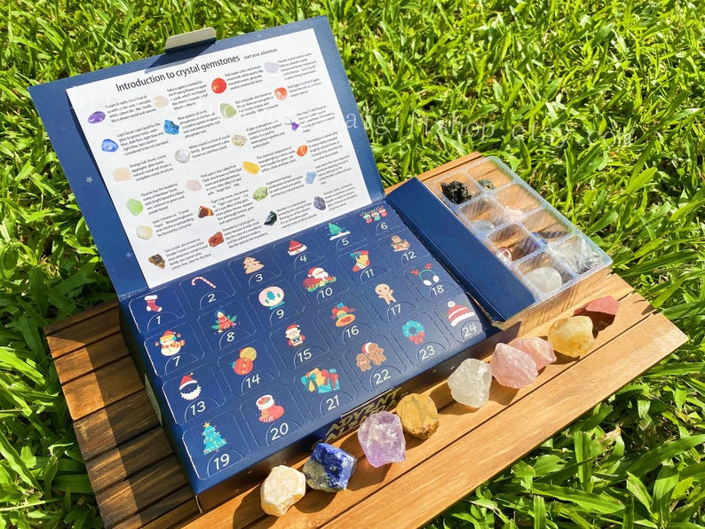 Natural Crystal Christmas Countdown Calendar