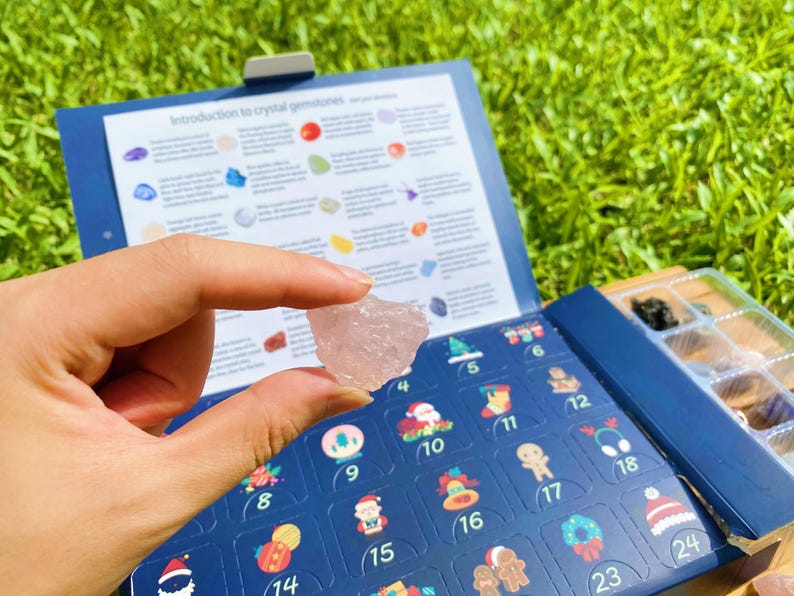 Natural Crystal Christmas Countdown Calendar