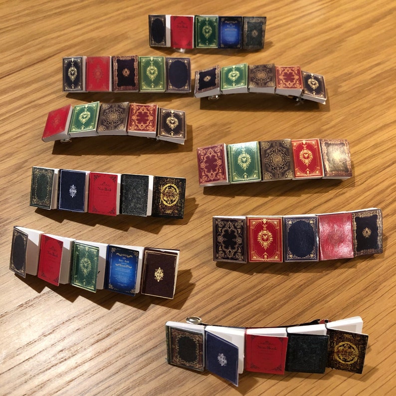 Miniature Book Hair Clip Barrette