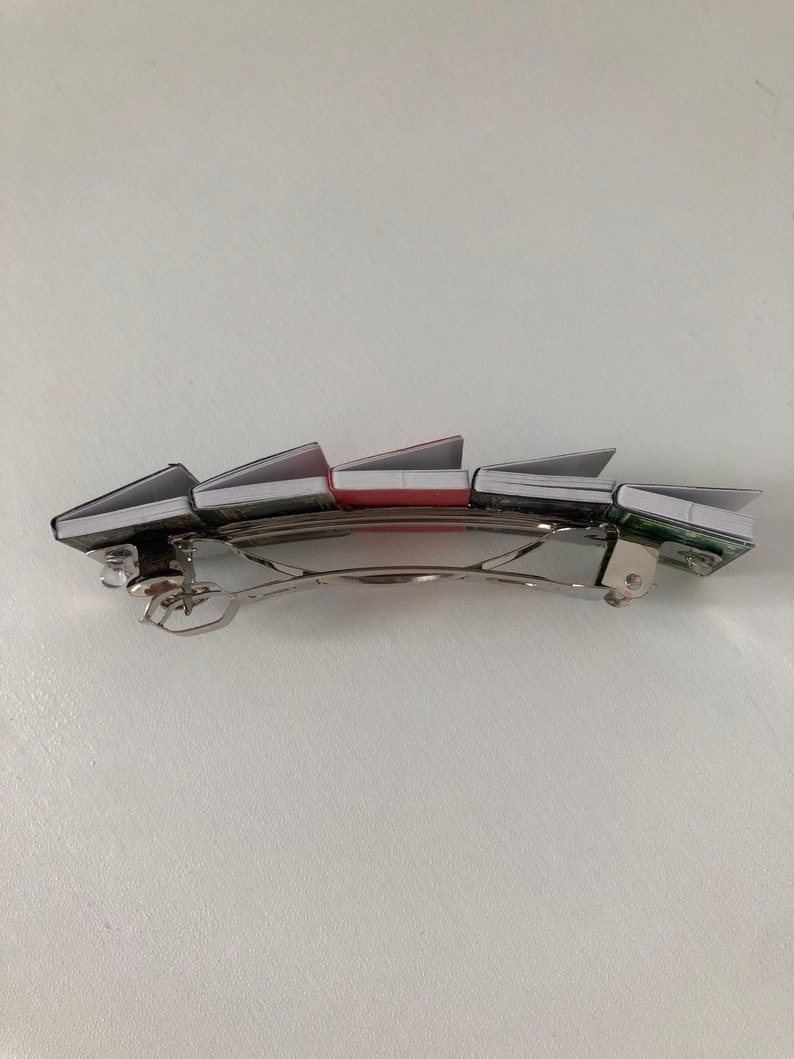 Miniature Book Hair Clip Barrette