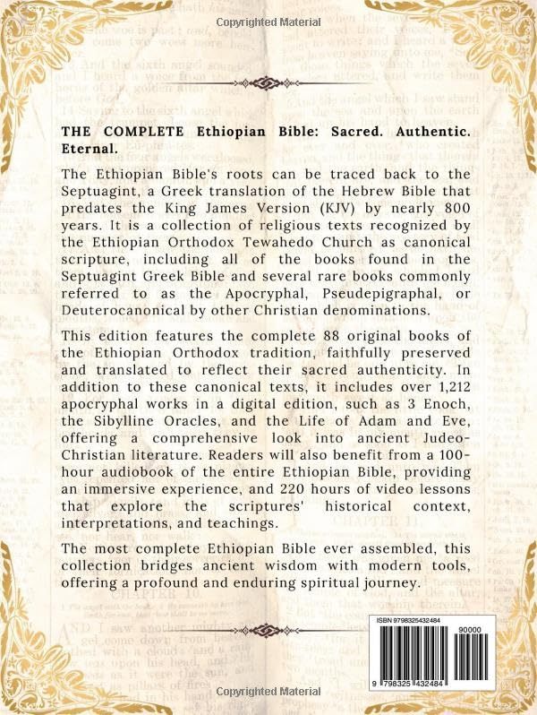 THE COMPLETE ETHIOPIAN BIBLE 88 Scriptures: including Missing Apocrypha, Book of Enoch, Jubilees