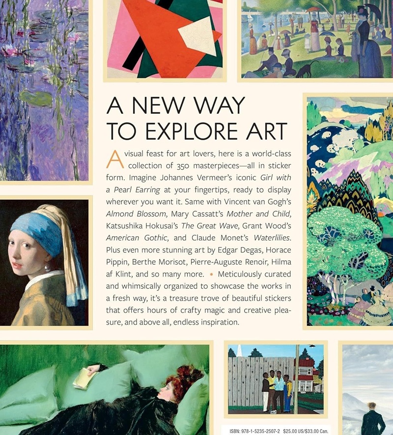 The Art Lover’s Sticker Book: 350 Stickers from Artists Throughout History