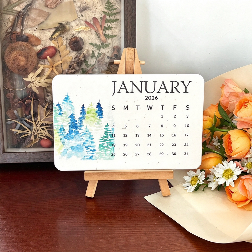 🌱 2027 Seed Paper Calendar – Grow a Garden Month by Month, A Gift of Hope & Sustainability