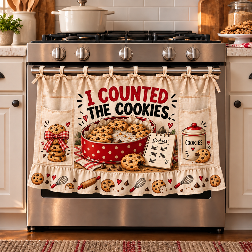 👵 Funny Kitchen Sayings Farmhouse Oven Door Hanging Curtain