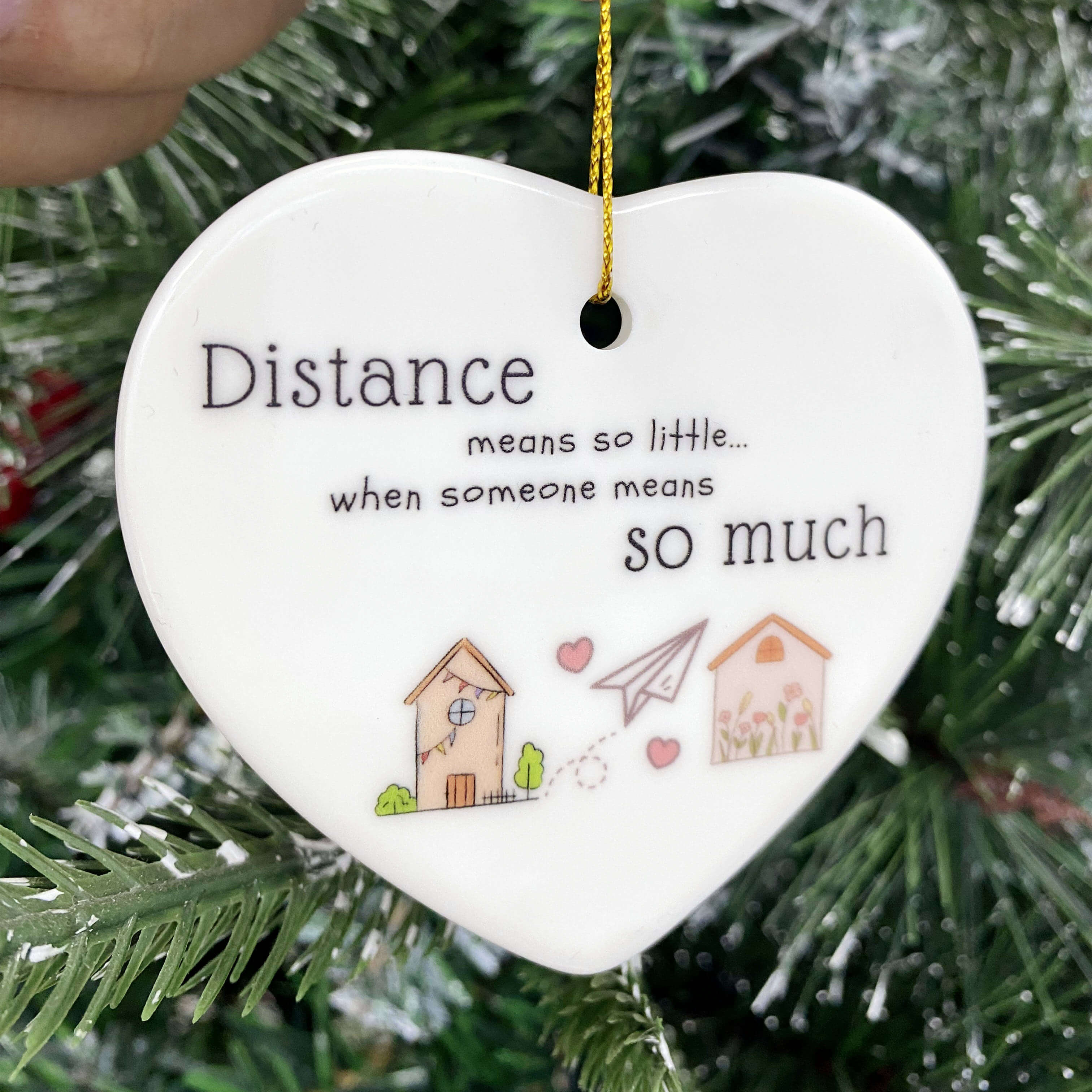Distance-Themed Ornaments