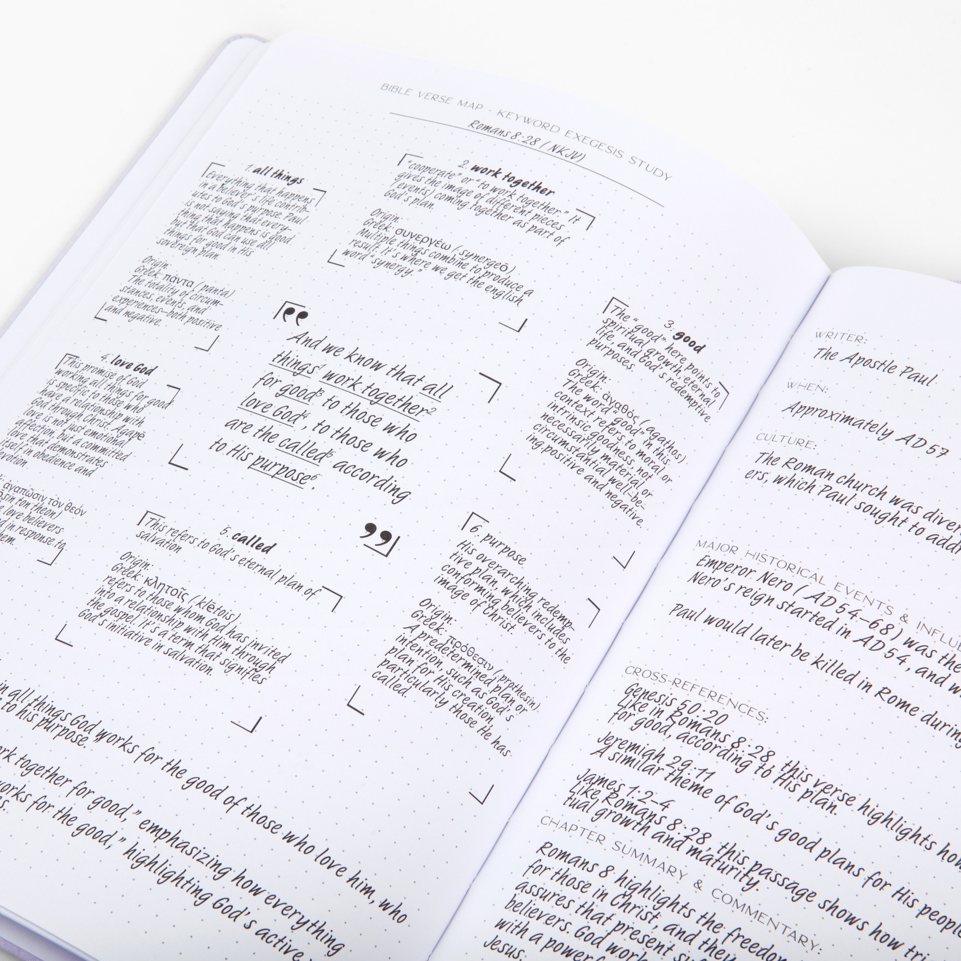 Bible Verse Mapping Journal - Durability Line