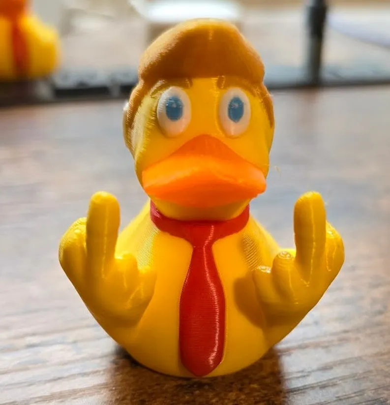 🔥Double Middle Finger Duck with Ear BandAid