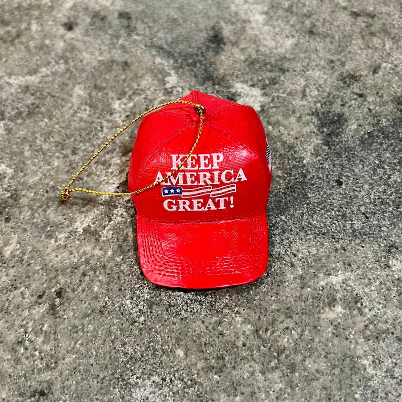 Christmas Baseball Hat Ornament