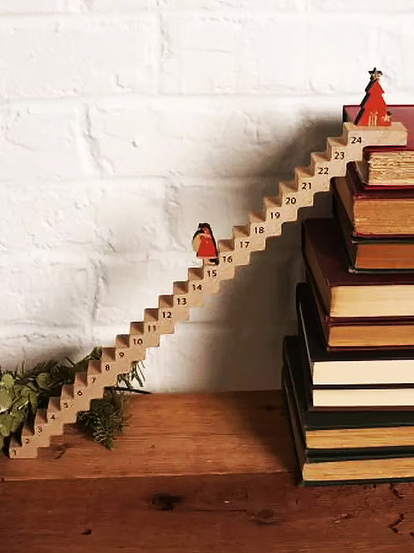 🎄Christmas Sale✨Funny Santa Stairs Countdown Calendar, Advent Countdown