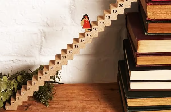 🎄Christmas Sale✨Funny Santa Stairs Countdown Calendar, Advent Countdown