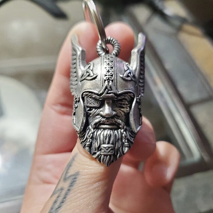 🔥Viking God Guardian Ride Bell Keychain
