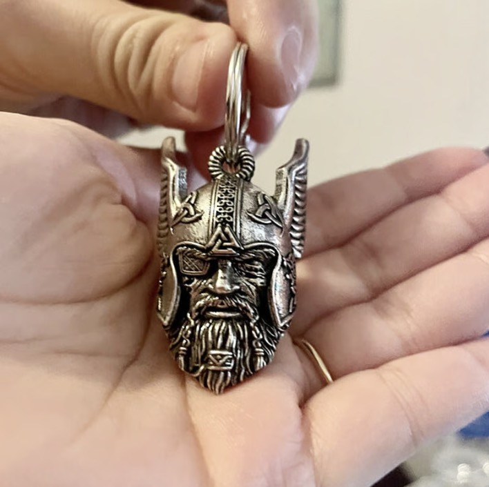 🔥Viking God Guardian Ride Bell Keychain
