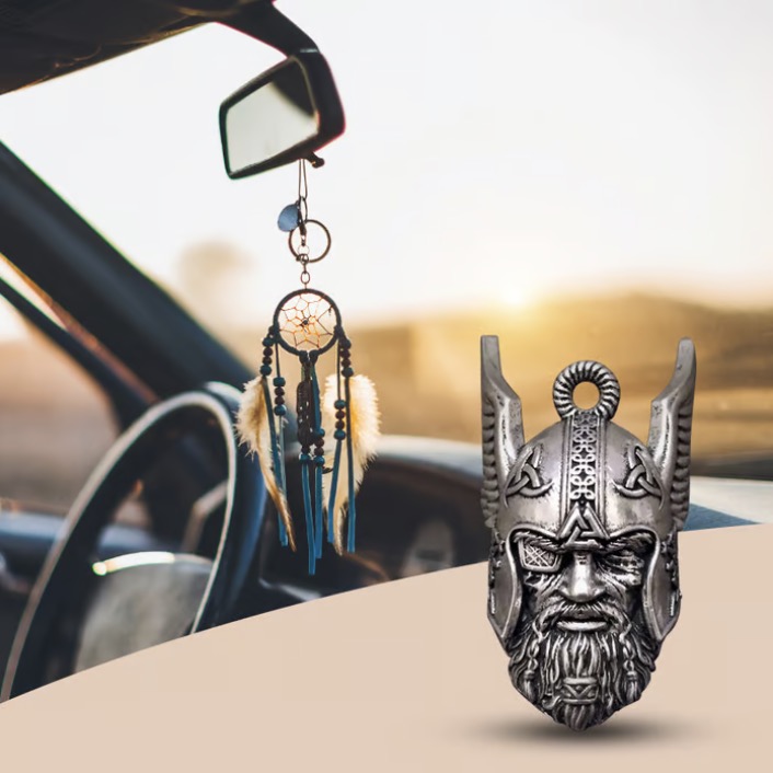 🔥Viking God Guardian Ride Bell Keychain