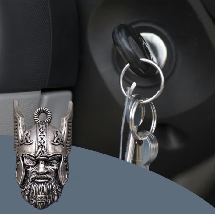 🔥Viking God Guardian Ride Bell Keychain